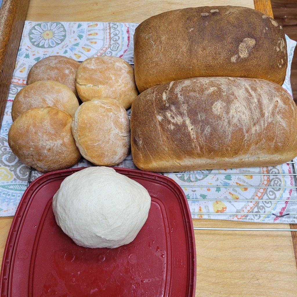 One batch of bread dough three ways